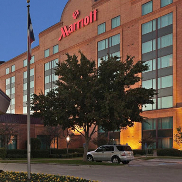 front view of the Austin Marriott North hotel