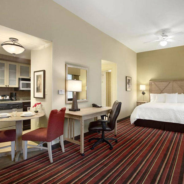 view of a Homewood Suites hotel room