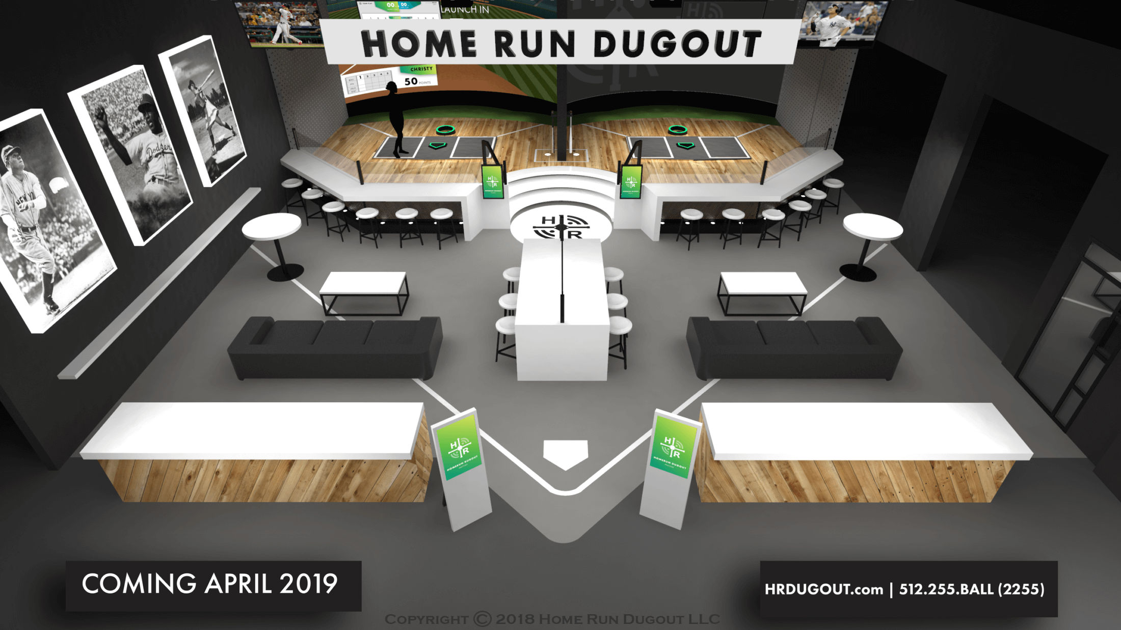 Rendering of Home Run Dugout at Dell Diamond
