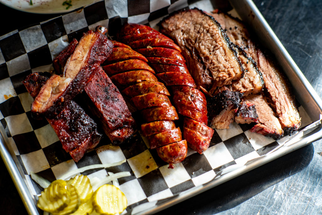 Liberty Barbecue meat plate
