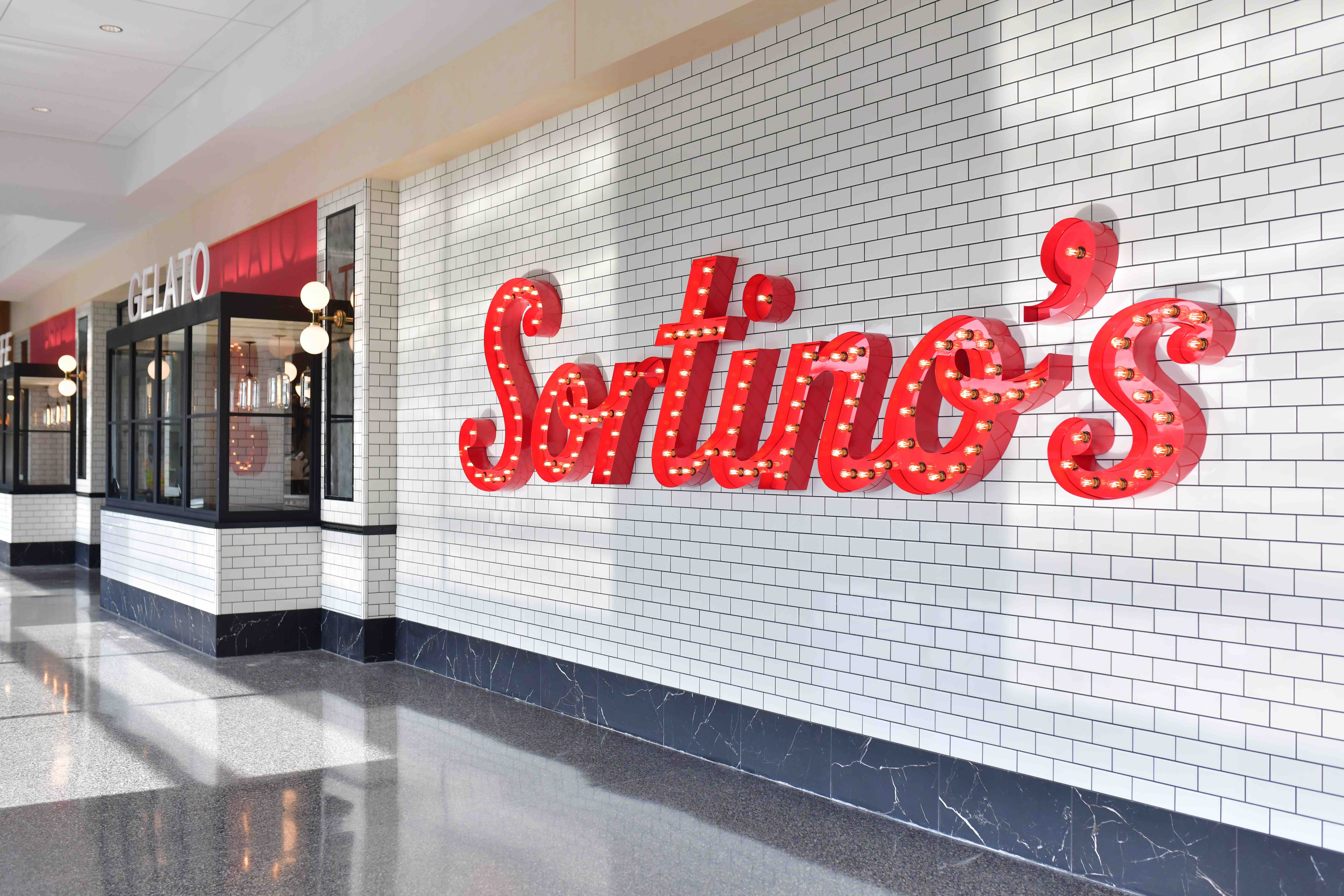 Sortino's red sign at front 