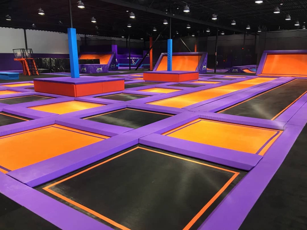 Image of trampolines