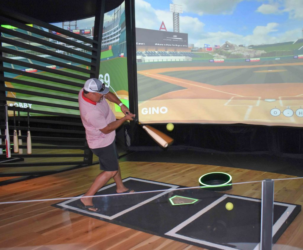 Virtual batting cage. 