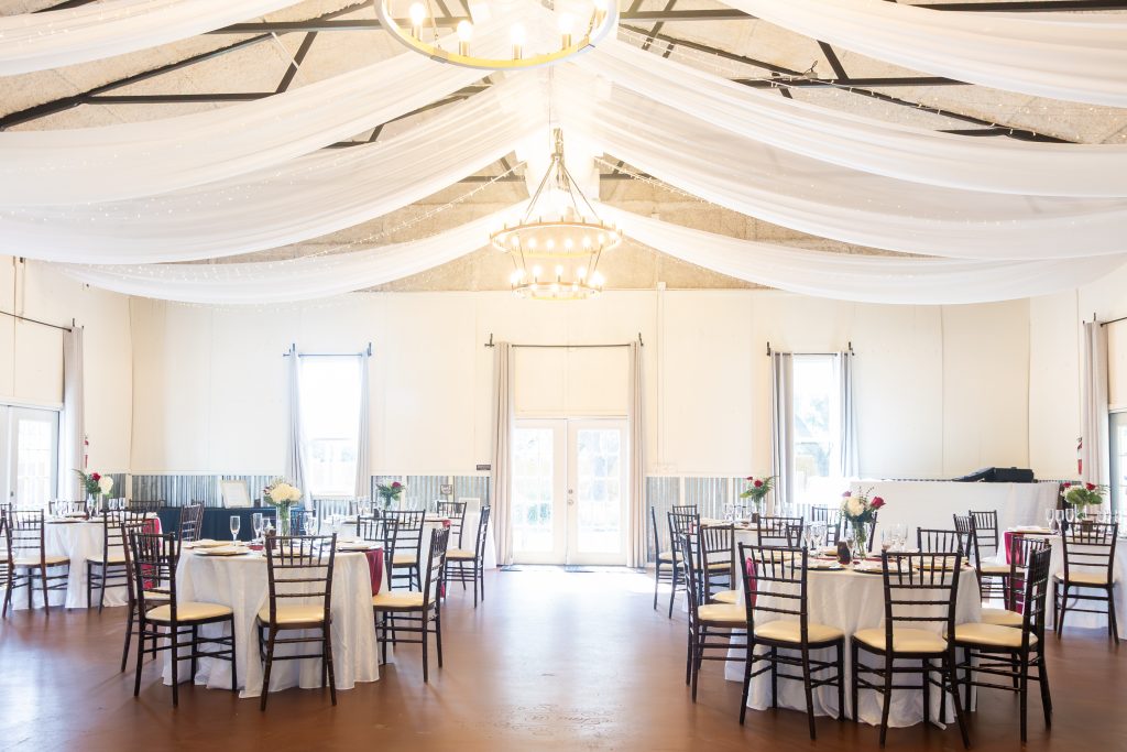 The Texas Hall interior barn setup