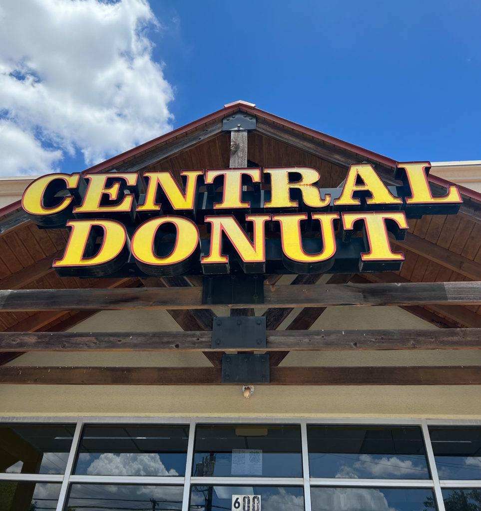 Sign of Central Donuts