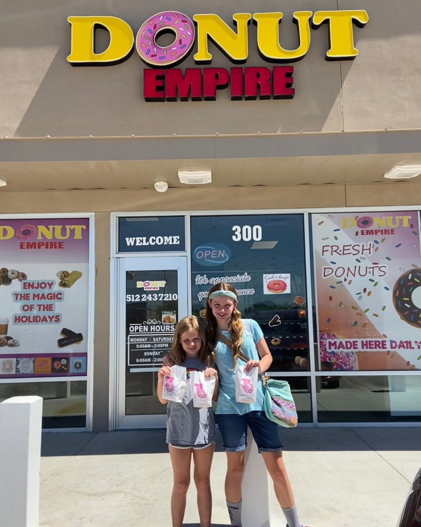 Donut empire front sign