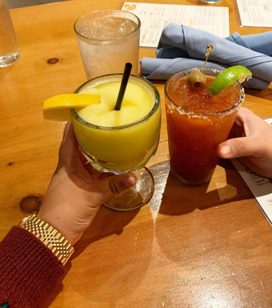 A margarita and a Bloody Mary. 