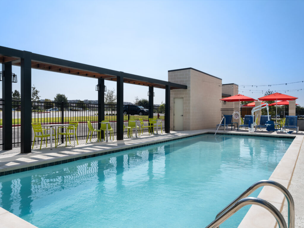 View of outdoor pool