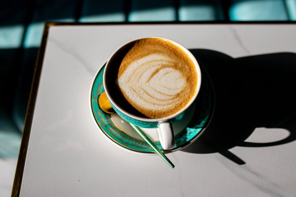 a beautiful latte 