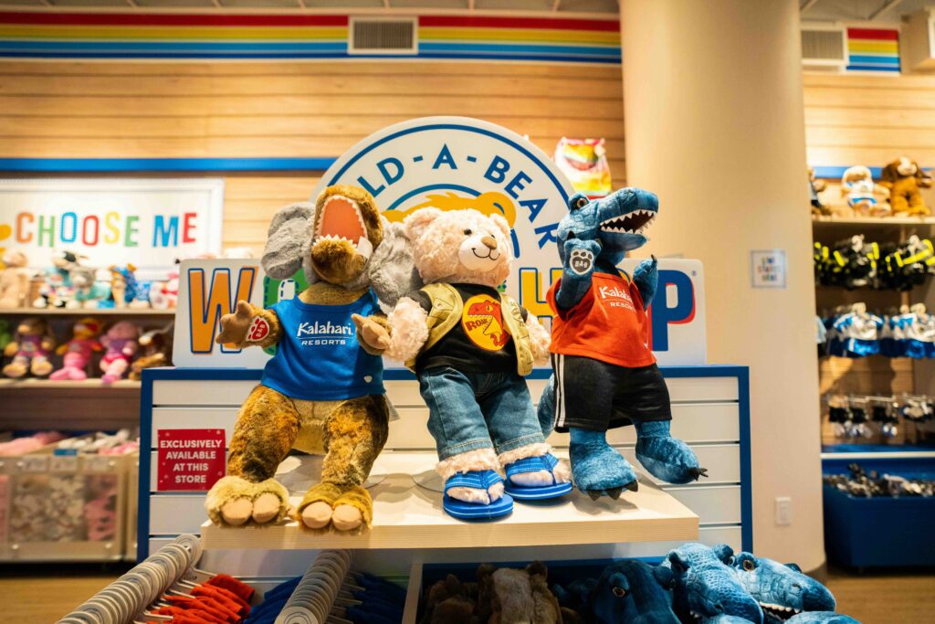 Photo of stuffed animals at Build A Bear