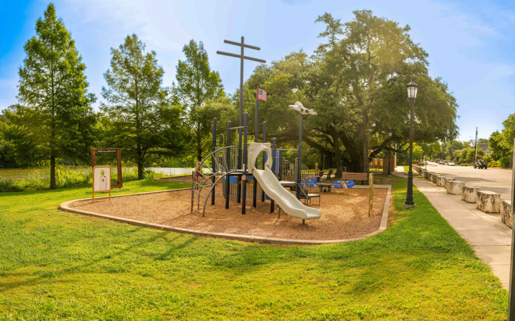 Photo of a playground. 