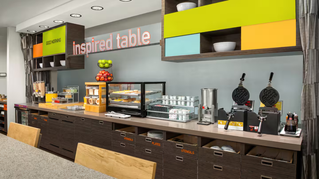 View of inspired table breakfast area