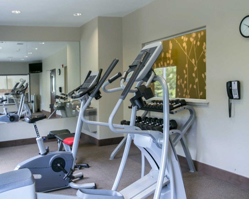 View of the fitness center