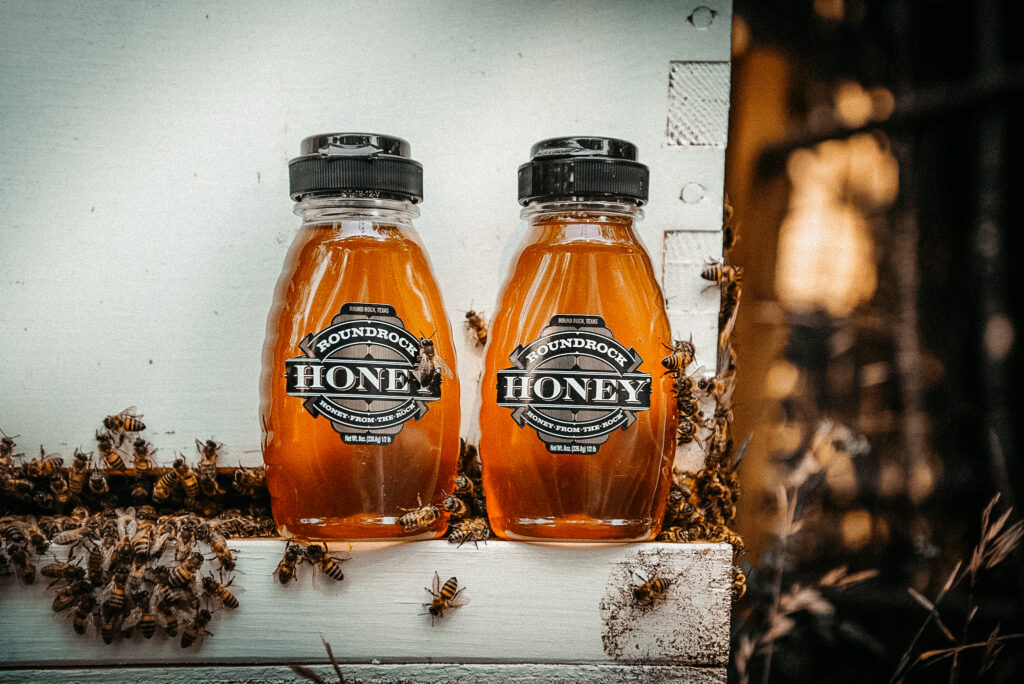 Fresh, raw, and local honey.