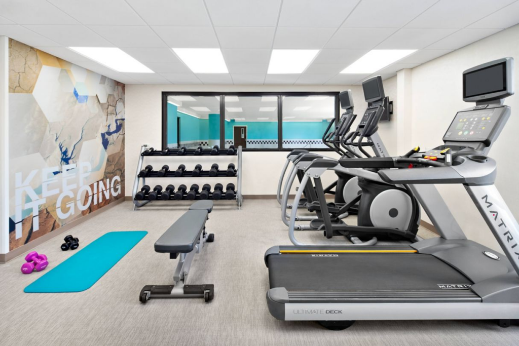View of fitness center