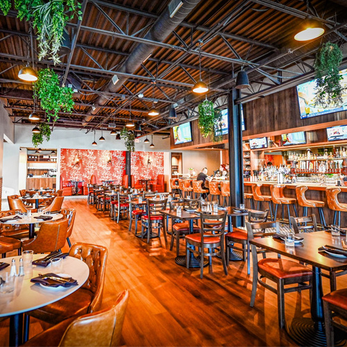 Restaurant table and chairs