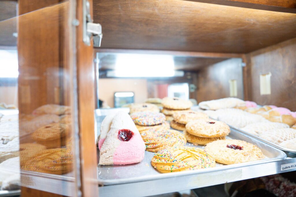 Traditional Mexican cookies & pastries at El Callejón Del Beso Bakery.