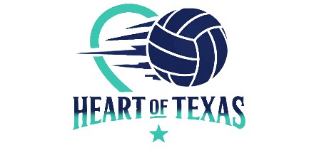 AJV LOVB Heart of Texas volleyball logo 2026