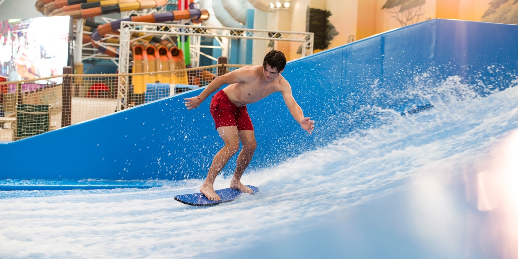 surfing at Kalahari