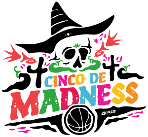 G365 Cinco De Madness 2026 basketball tournament logo