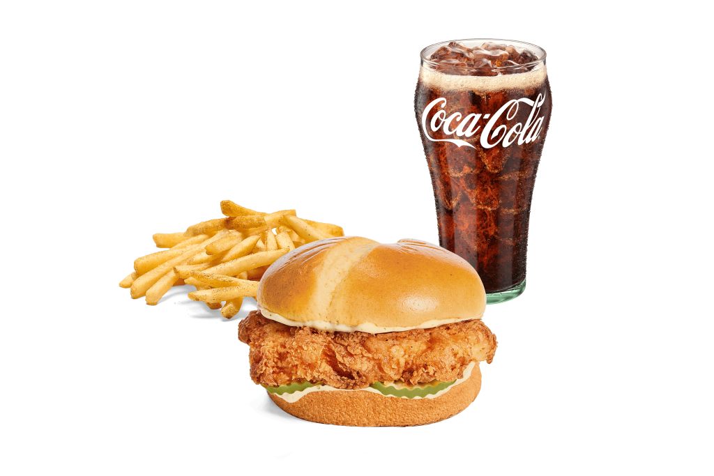 Chicken Sandwich, Fries & Soft Drink